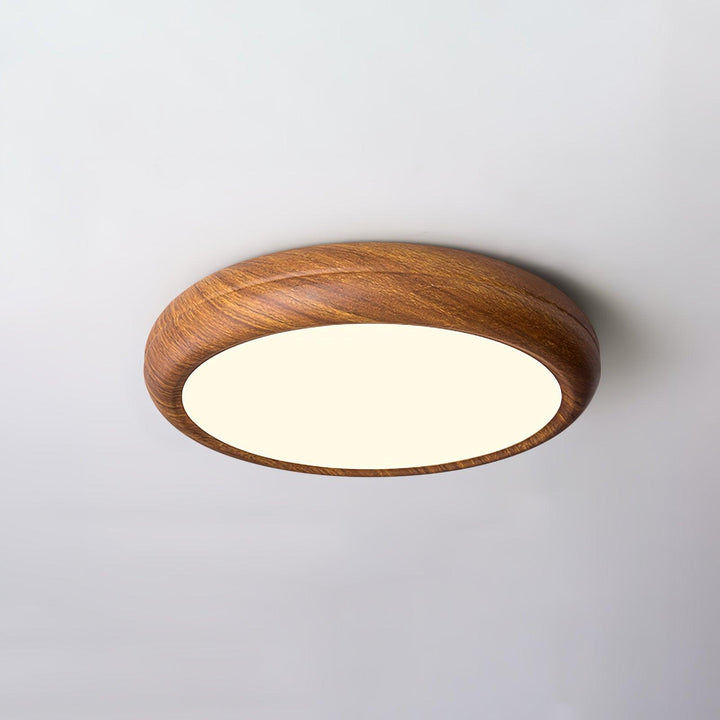 Wood Grain Round Ceiling Lamp - Vakkerlight