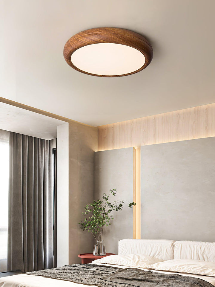 Wood Grain Round Ceiling Lamp - Vakkerlight