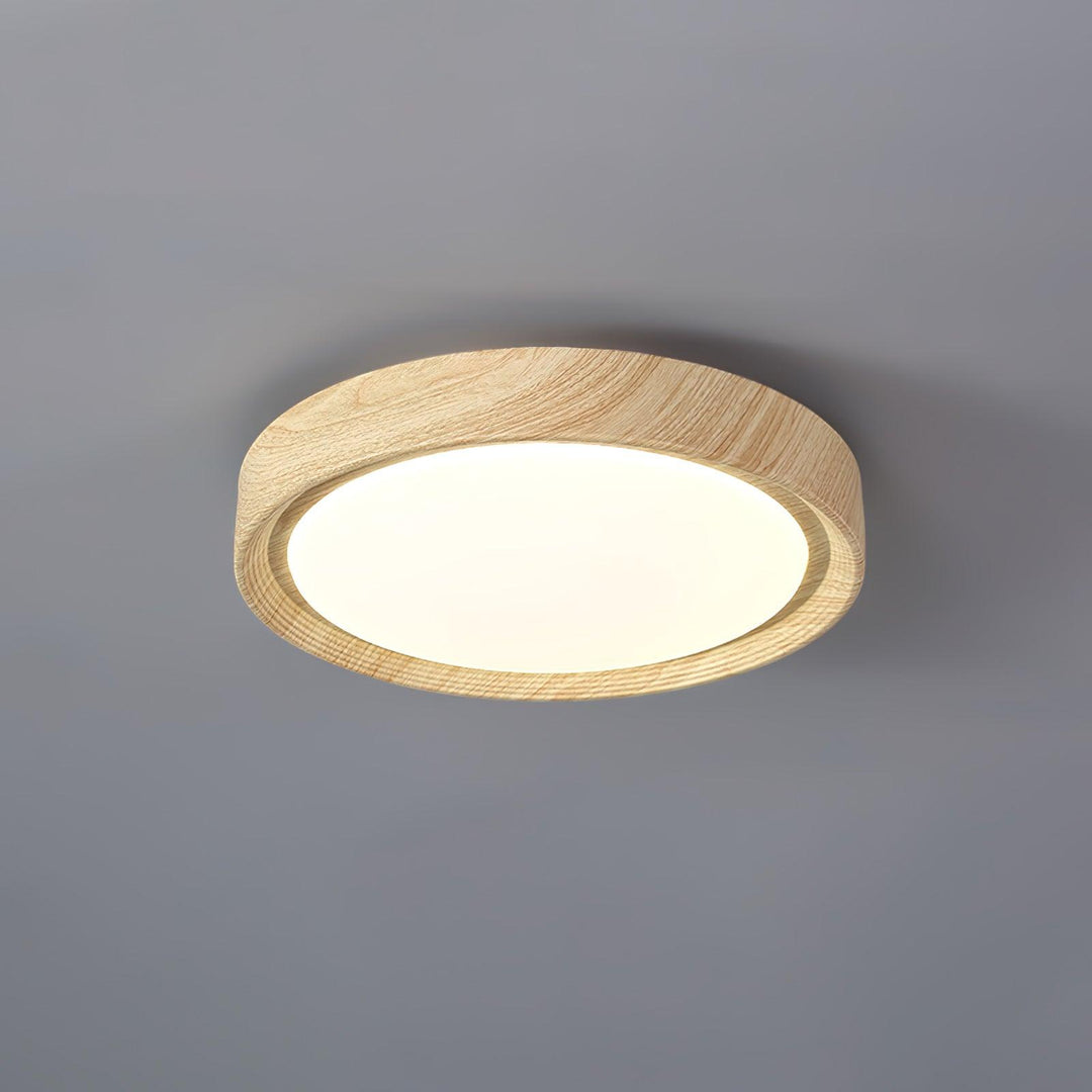 Wood Grain Round Ceiling Lamp - Vakkerlight