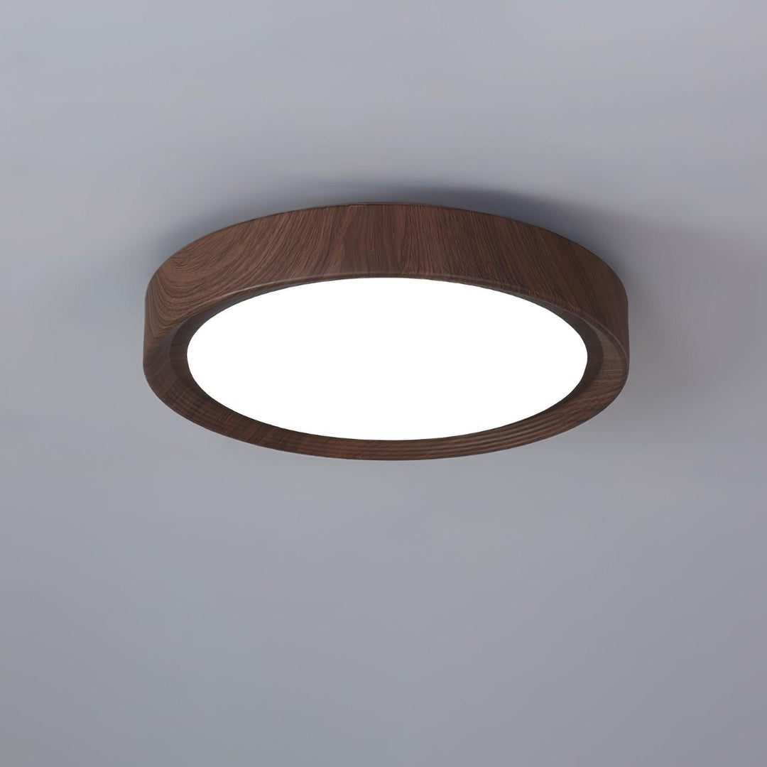 Wood Grain Round Ceiling Lamp - Vakkerlight