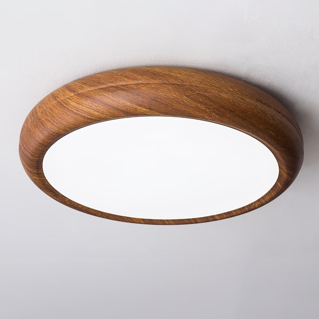 Wood Grain Round Ceiling Lamp - Vakkerlight