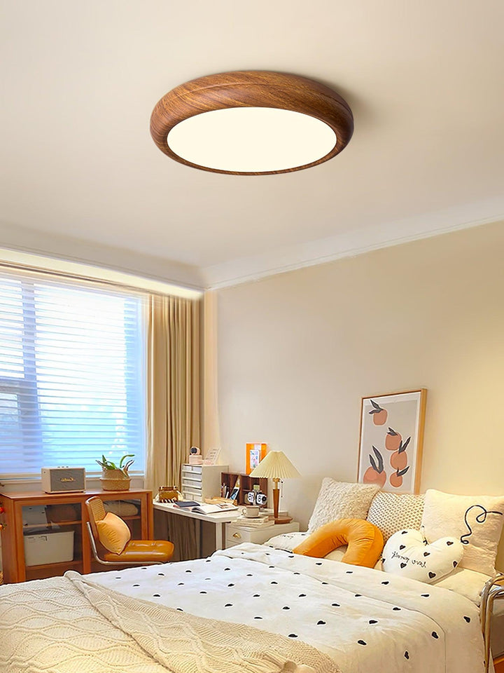 Wood Grain Round Ceiling Lamp - Vakkerlight