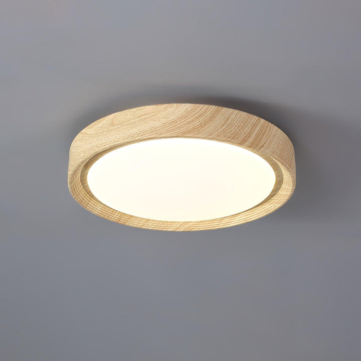 Wood Grain Round Ceiling Lamp - Vakkerlight