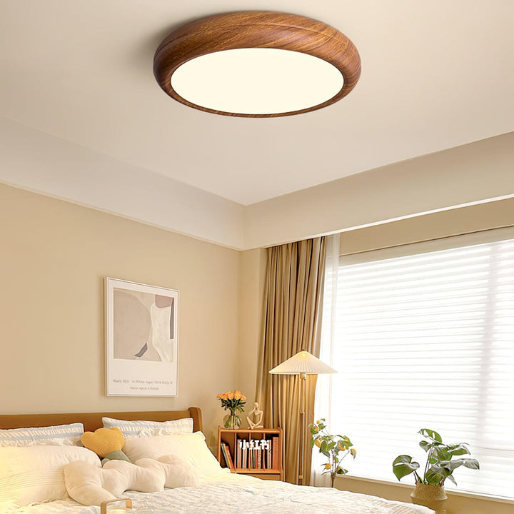 Wood Grain Round Ceiling Lamp - Vakkerlight