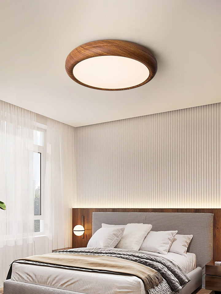 Wood Grain Round Ceiling Lamp - Vakkerlight