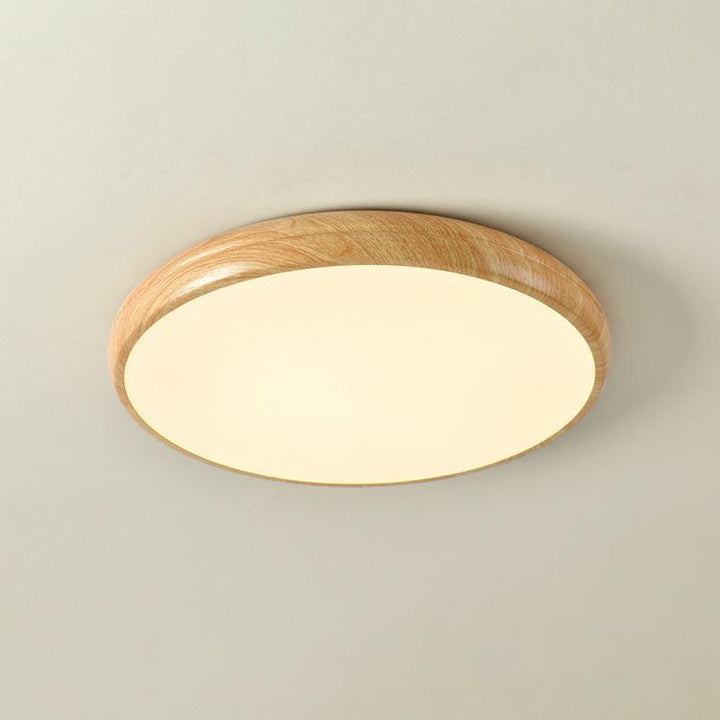 Wood Grain Round Ceiling Lamp - Vakkerlight