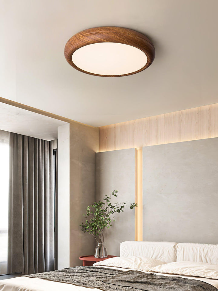 Wood Grain Round Ceiling Lamp - Vakkerlight