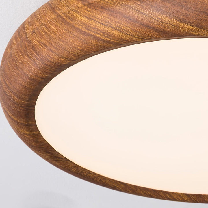 Wood Grain Round Ceiling Lamp - Vakkerlight