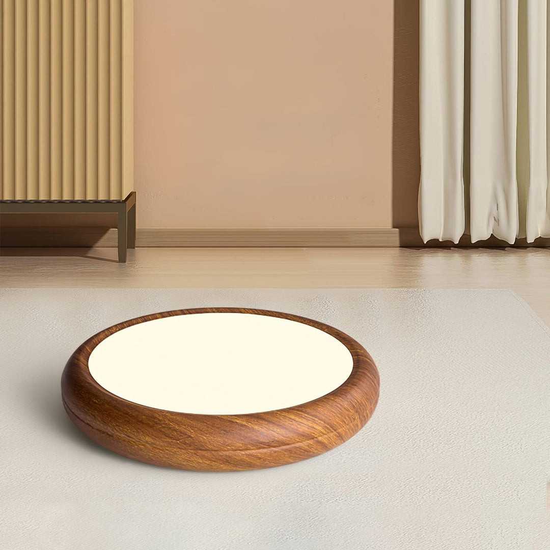 Wood Grain Round Ceiling Lamp - Vakkerlight