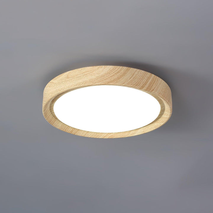 Wood Grain Round Ceiling Lamp - Vakkerlight