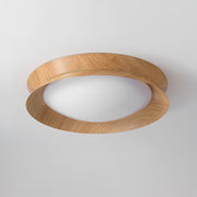 Wood Grain Round Ceiling Light