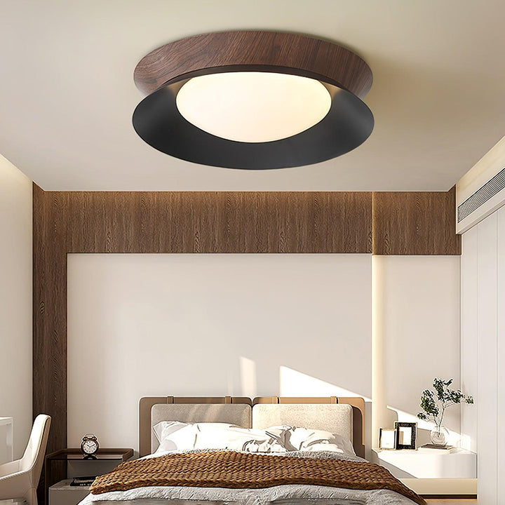 Wood Grain Round Ceiling Light - Vakkerlight