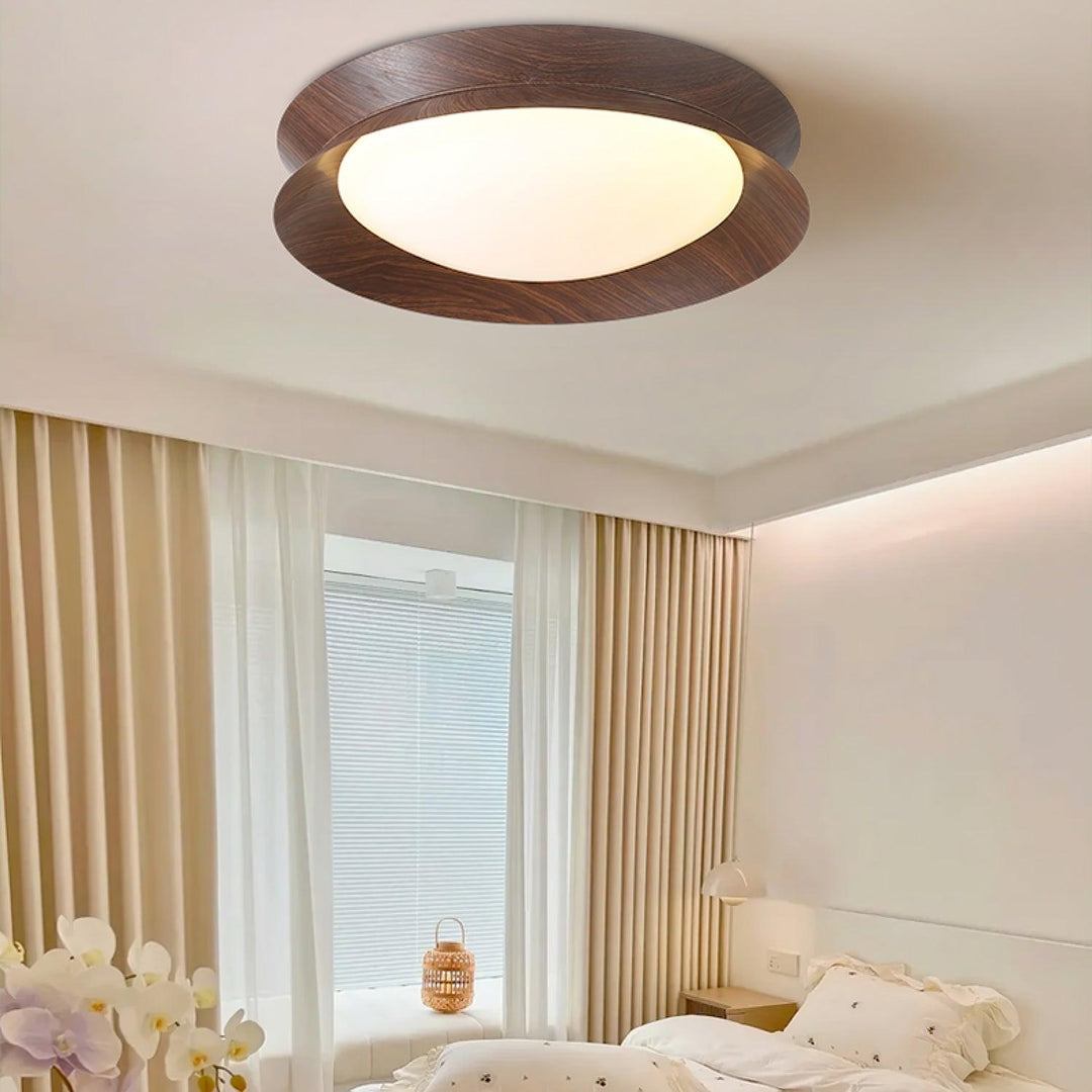 Wood Grain Round Ceiling Light - Vakkerlight