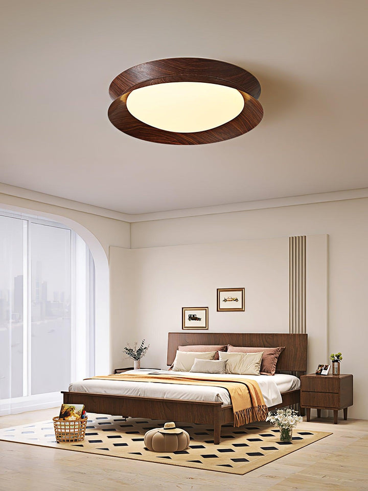 Wood Grain Round Ceiling Light - Vakkerlight