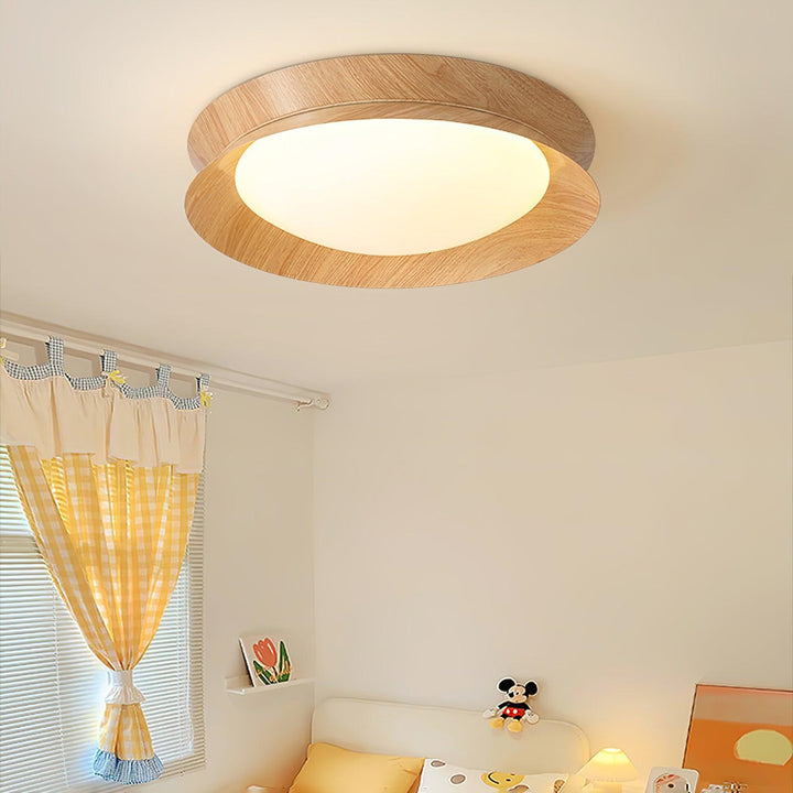 Wood Grain Round Ceiling Light - Vakkerlight