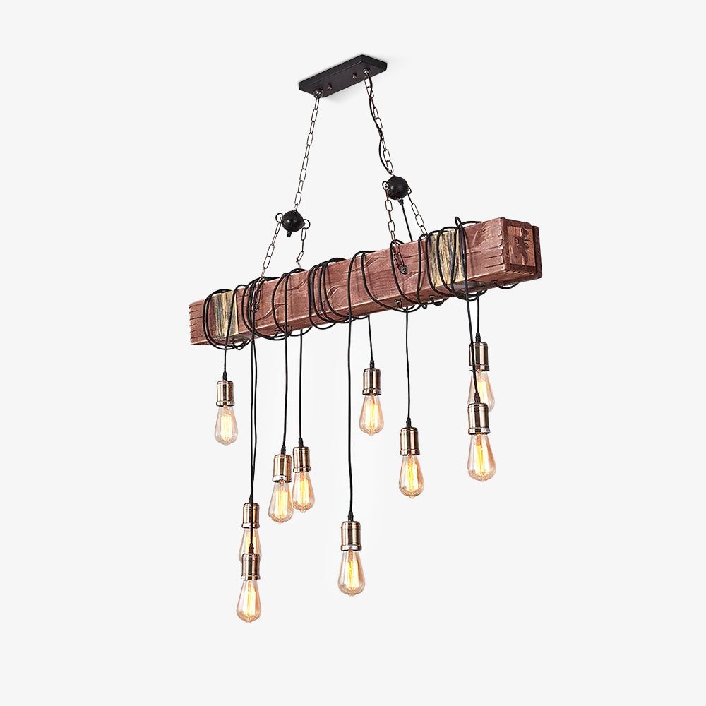 Wood Hanging Multi Chandelier - Vakkerlight