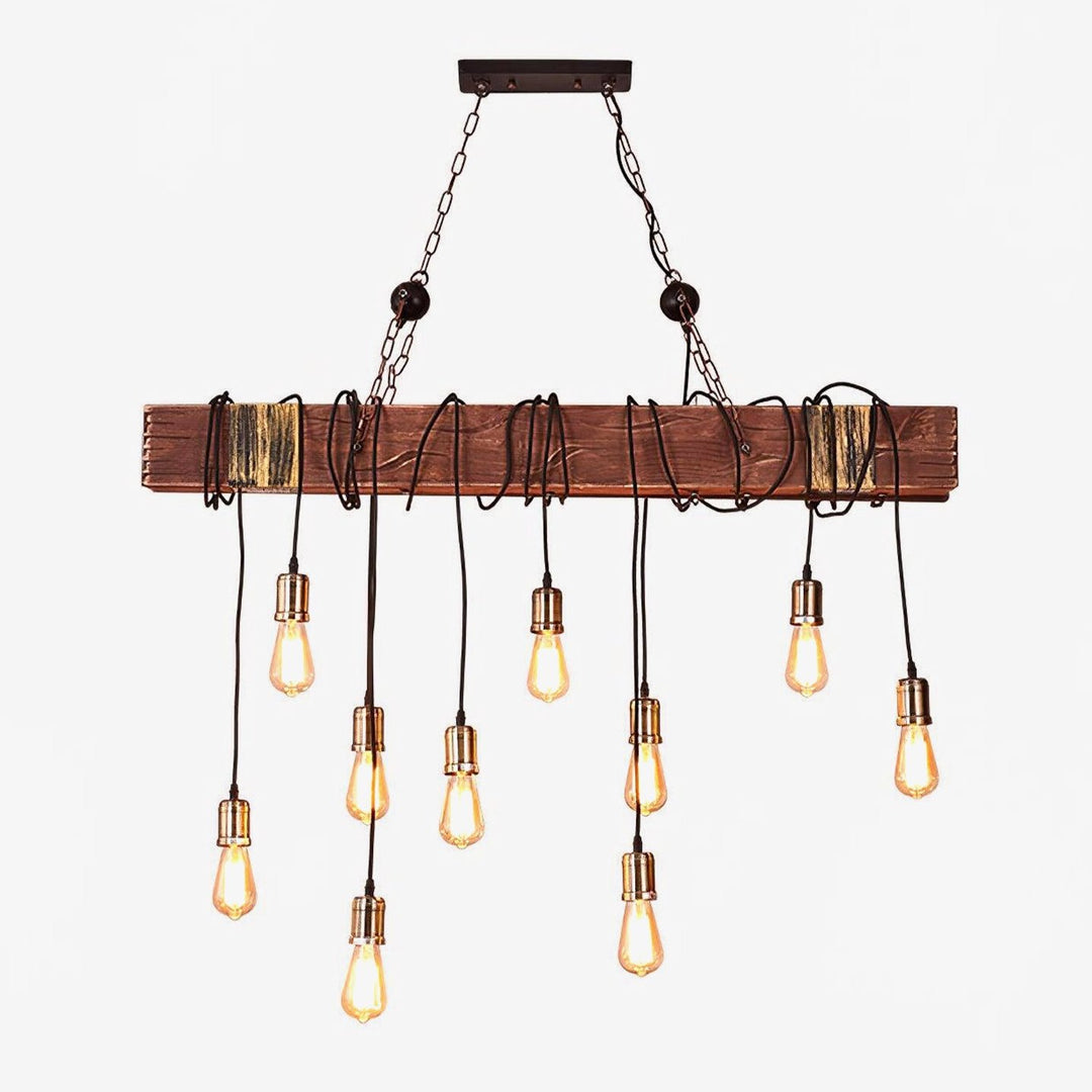 Wood Hanging Multi Chandelier - Vakkerlight