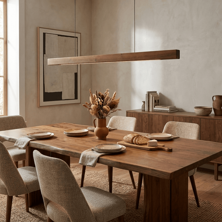 Wood Linear LED Pendant Light - Vakkerlight