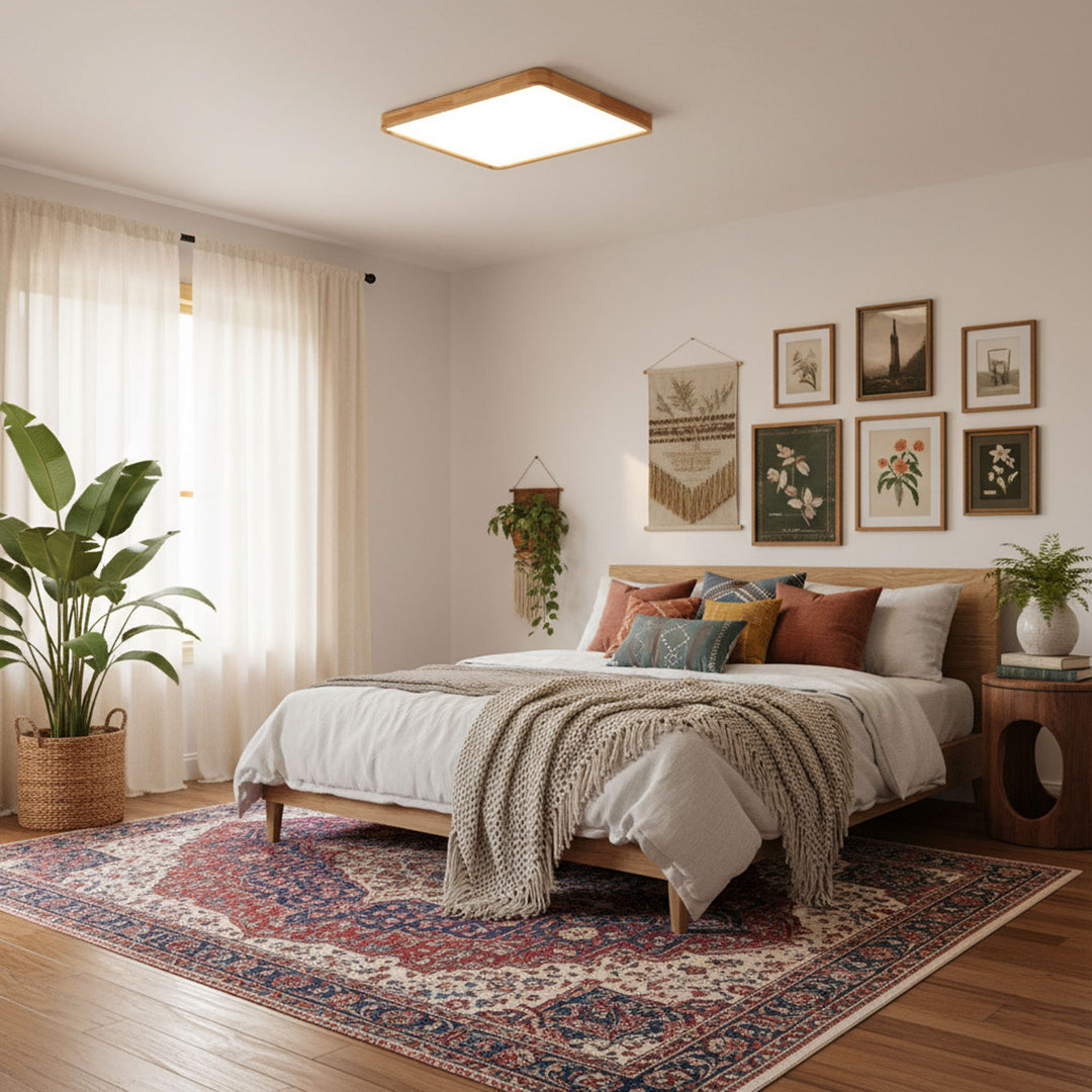 Wooden Geometric Ceiling Light - Vakkerlight