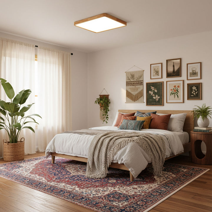 Wooden Geometric Ceiling Light - Vakkerlight