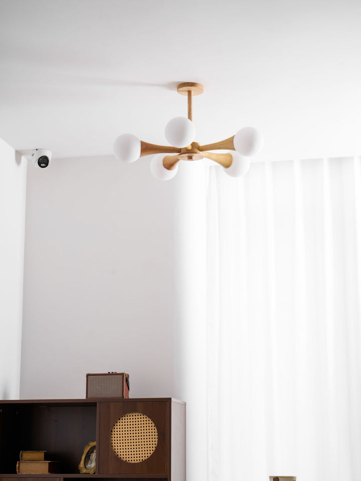 Wooden Nera Chandelier - Vakkerlight