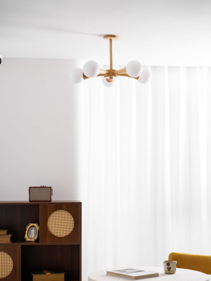 Wooden Nera Chandelier - Vakkerlight