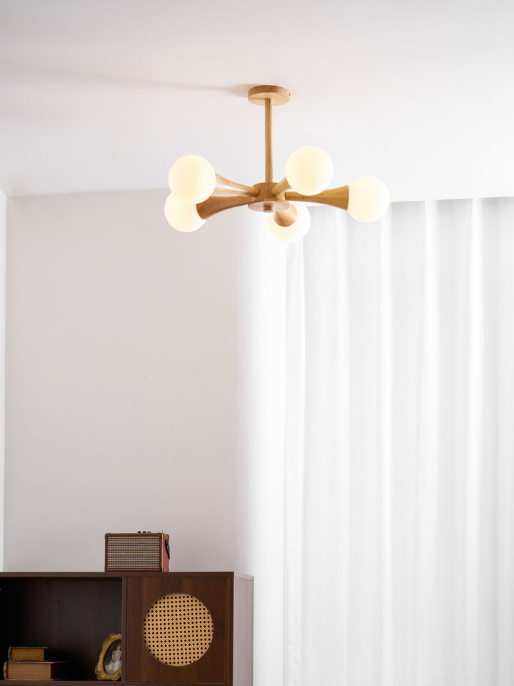Wooden Nera Chandelier - Vakkerlight