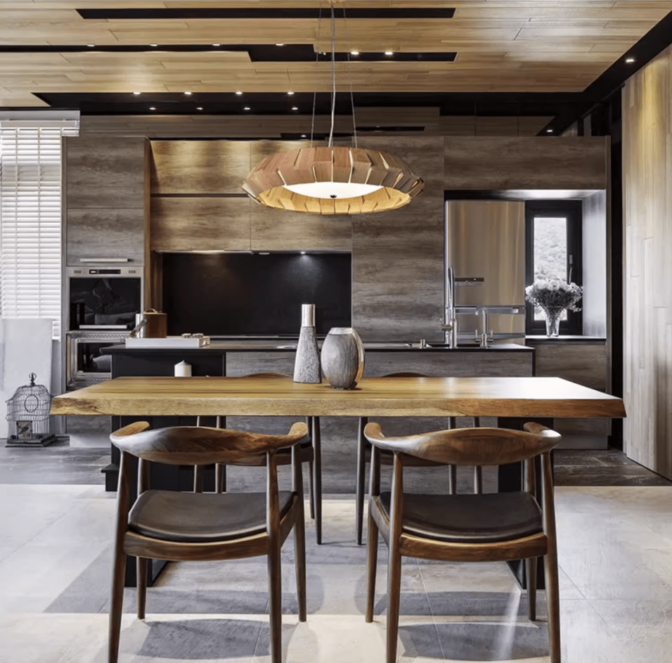 Wooden Patchwork Ring Chandelier - Vakkerlight