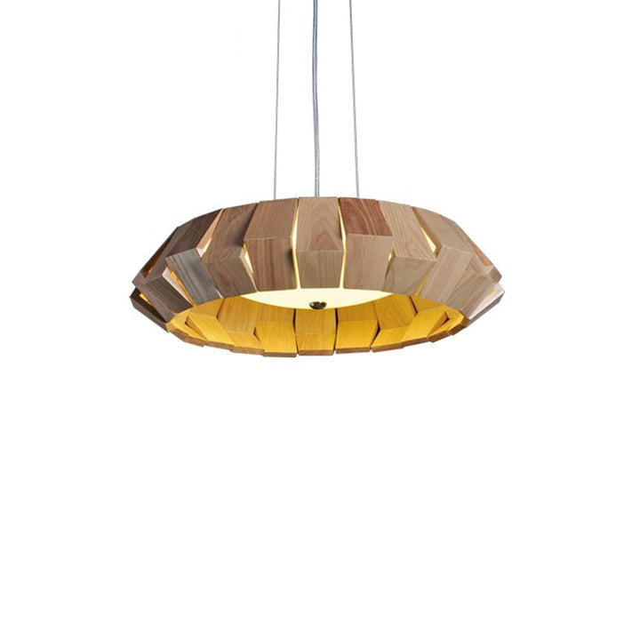 Wooden Patchwork Ring Chandelier - Vakkerlight