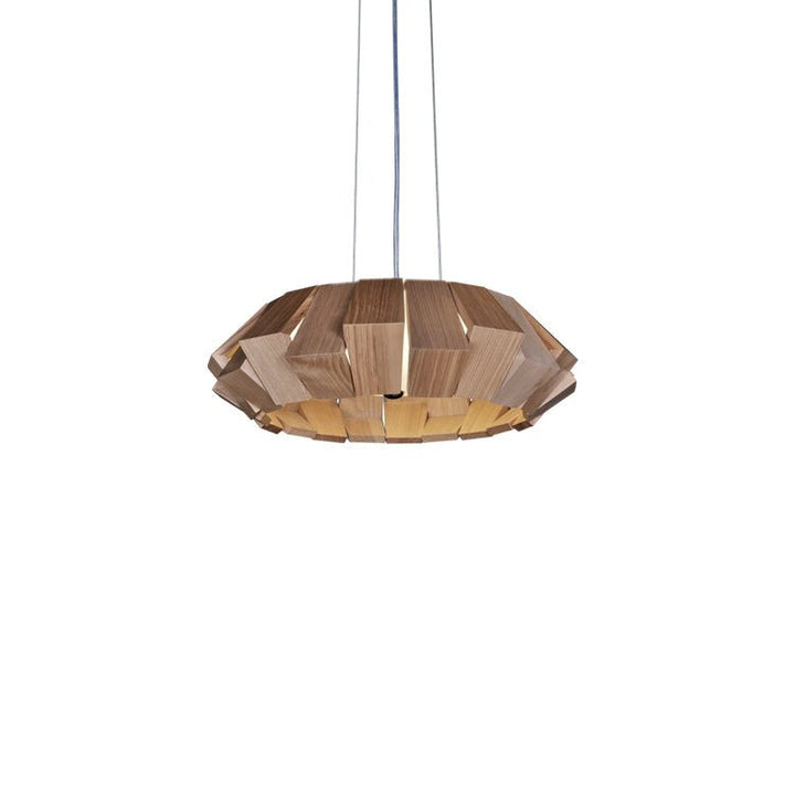 Wooden Patchwork Ring Chandelier - Vakkerlight