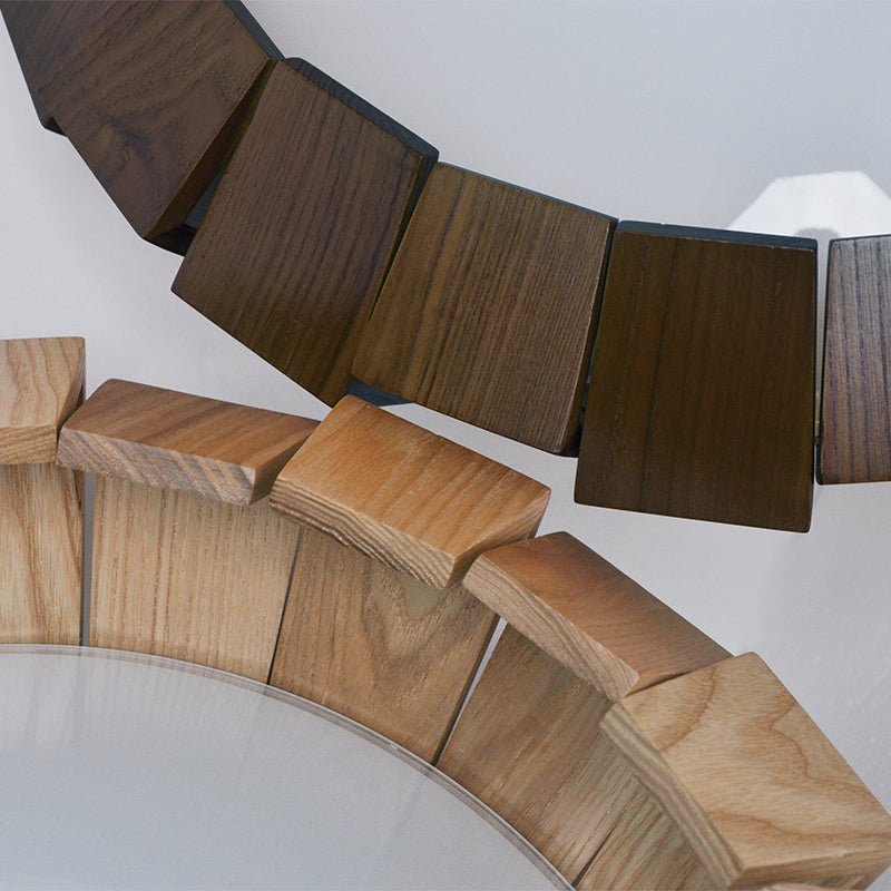 Wooden Patchwork Ring Chandelier - Vakkerlight