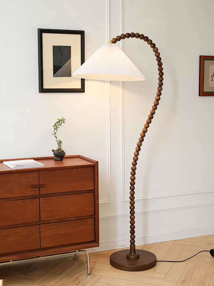 Wooden Bead Floor Lamp - Vakkerlight