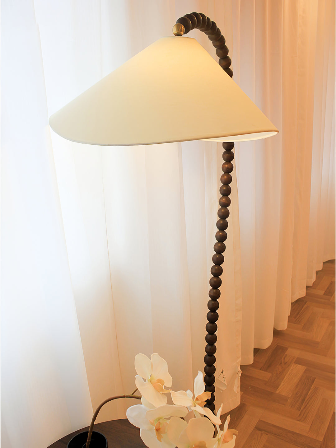 Wooden Bead Floor Lamp - Vakkerlight