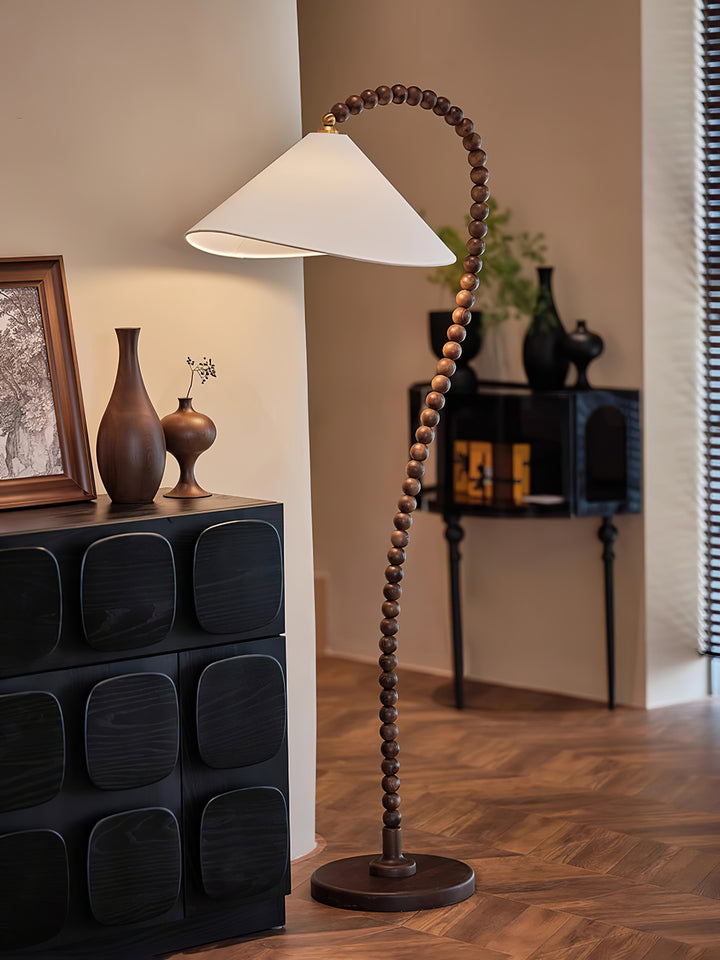 Wooden Bead Floor Lamp - Vakkerlight