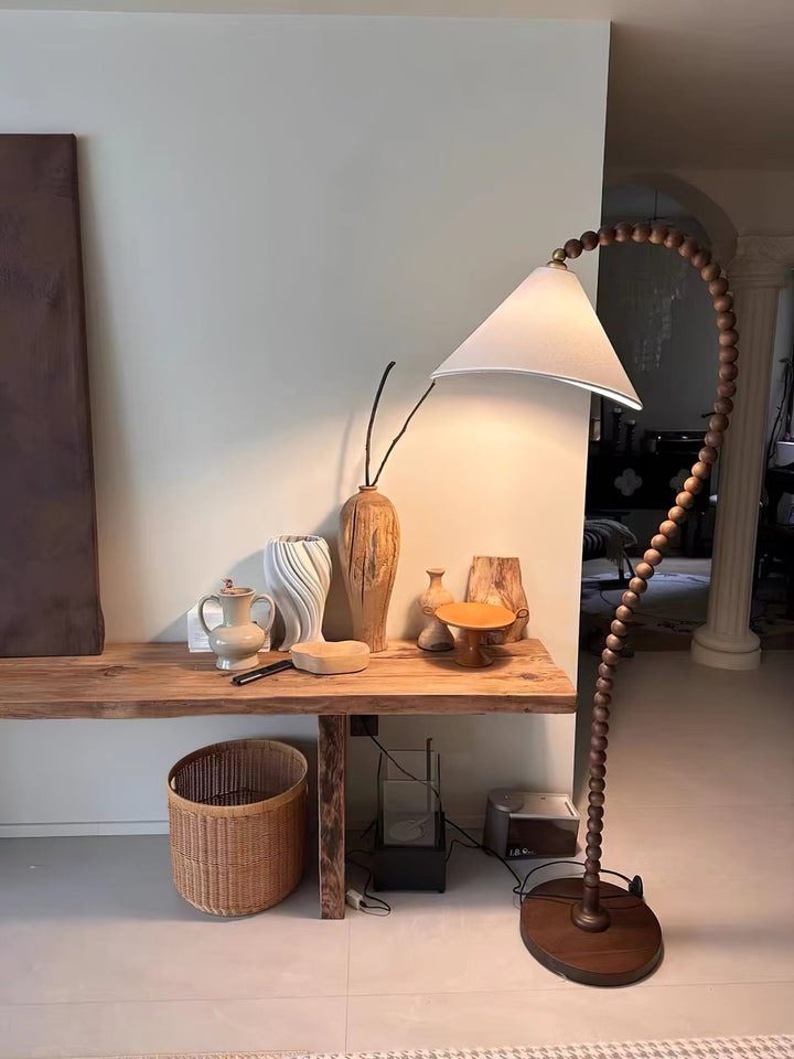 Wooden Bead Floor Lamp - Vakkerlight