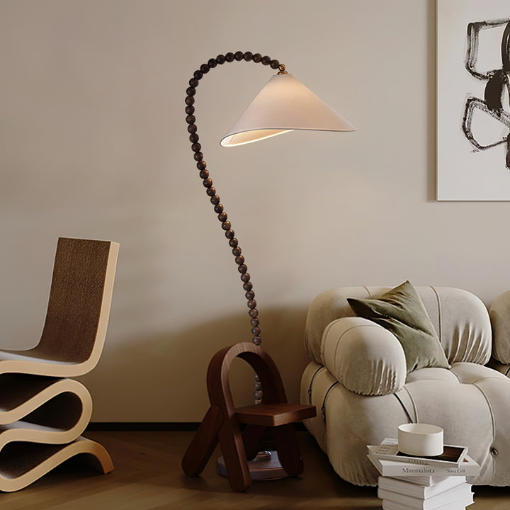 Wooden Bead Floor Lamp - Vakkerlight