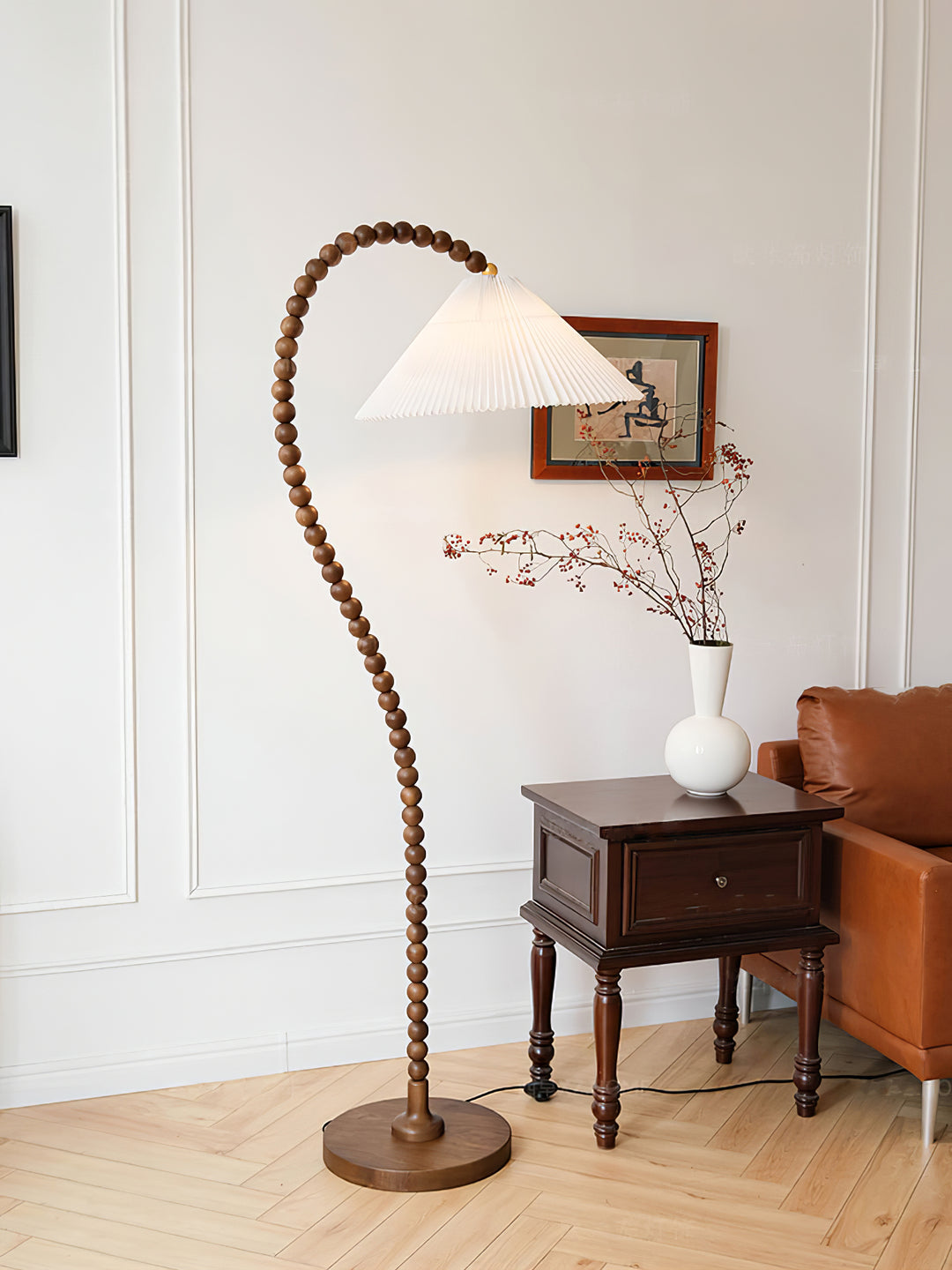 Wooden Bead Floor Lamp - Vakkerlight