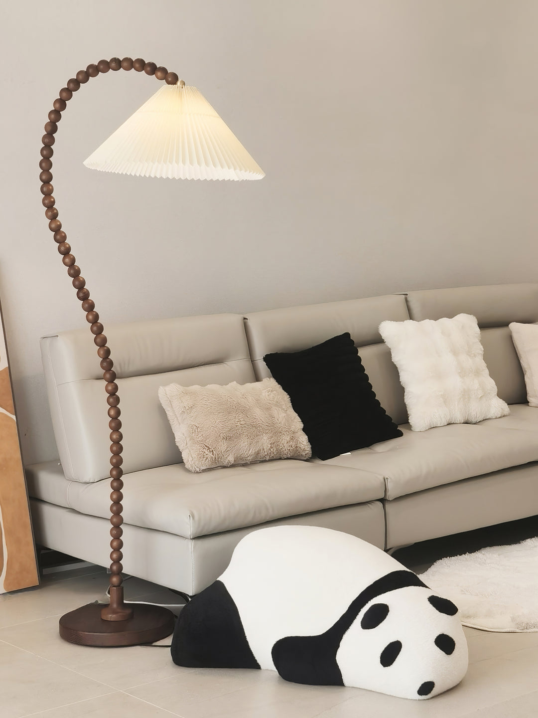 Wooden Bead Floor Lamp - Vakkerlight