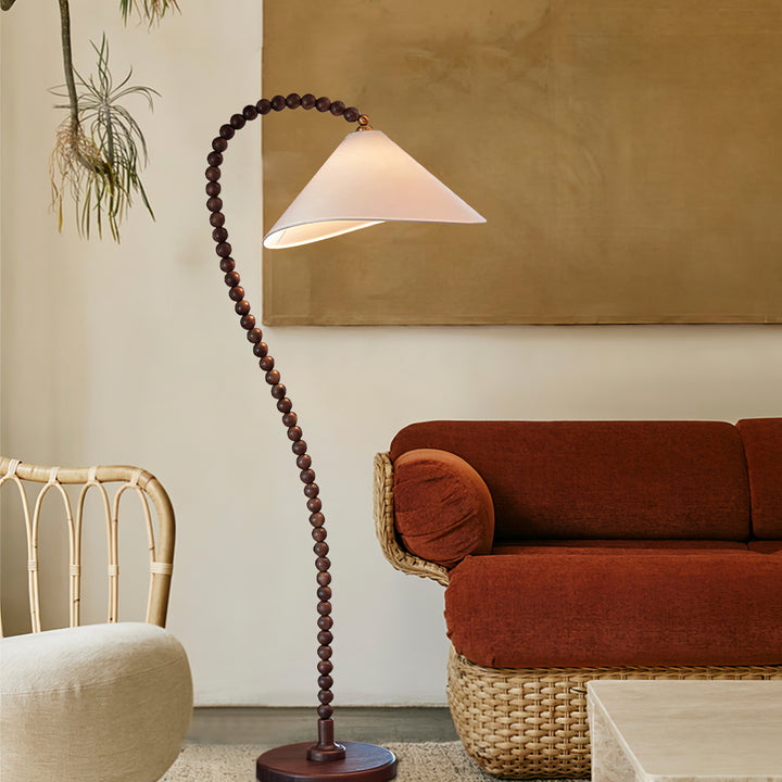 Wooden Bead Floor Lamp - Vakkerlight