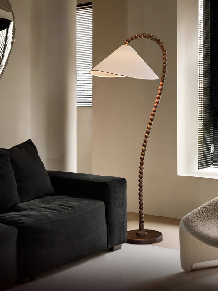 Wooden Bead Floor Lamp - Vakkerlight