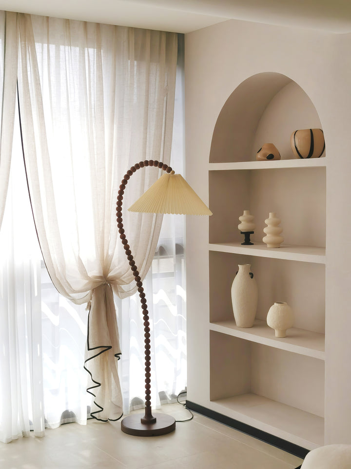 Wooden Bead Floor Lamp - Vakkerlight