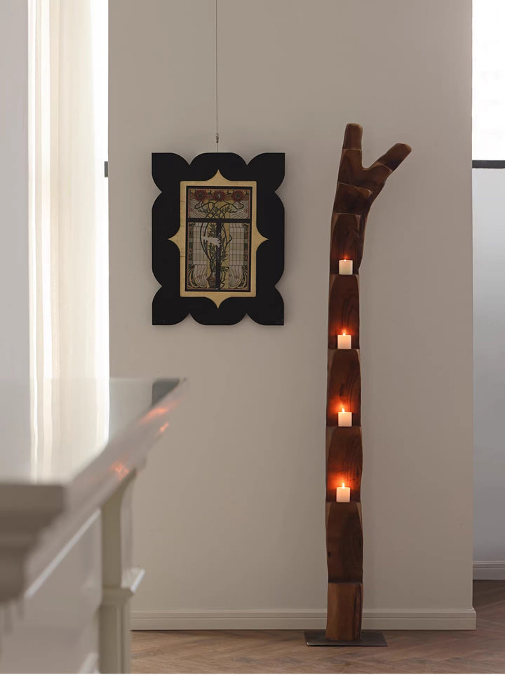Wooden Branch Candle Tower
