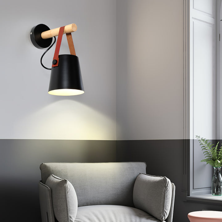 Wooden Conical Wall Light - Vakkerlight