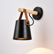 Lámpara de pared LED de madera