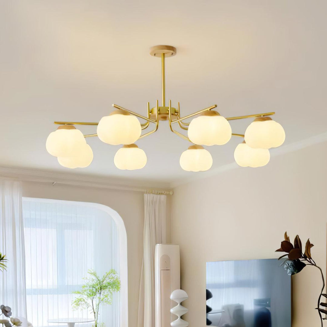 Plastic Cotton Balls Chandelier - Vakkerlight