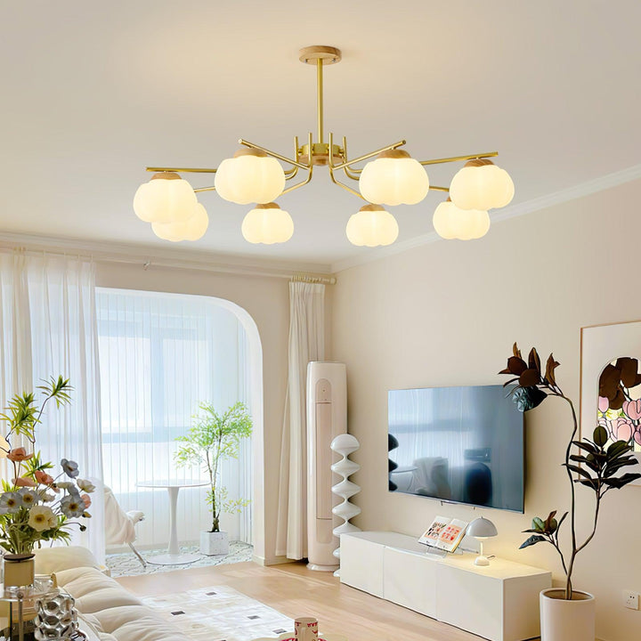 Plastic Cotton Balls Chandelier - Vakkerlight