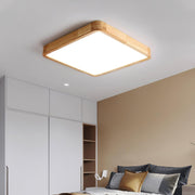 Wooden Geometric Ceiling Light