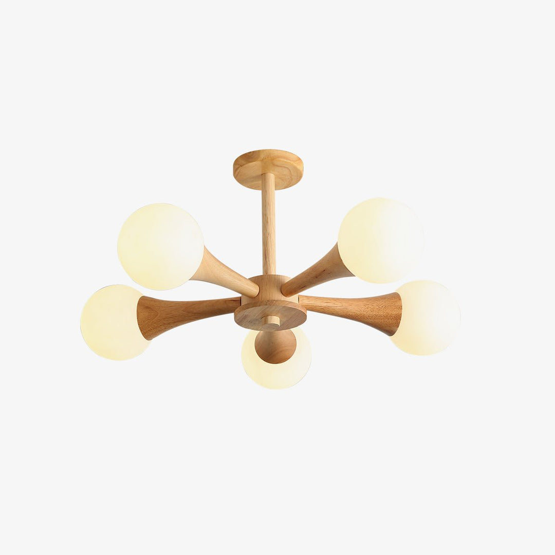 Wooden Nera Chandelier - Vakkerlight