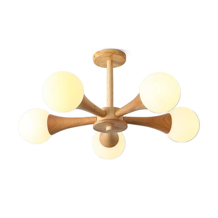 Wooden Nera Chandelier - Vakkerlight