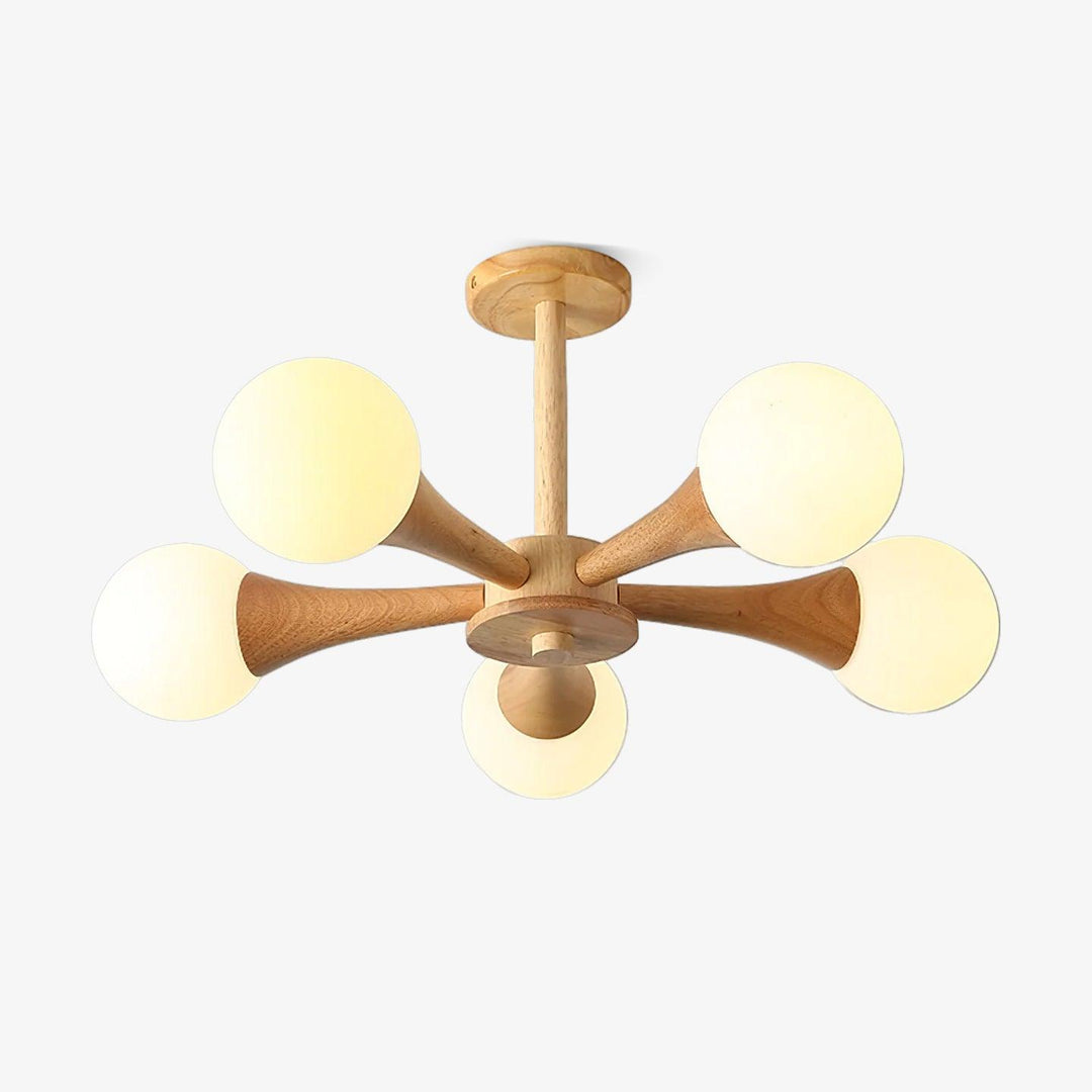 Wooden Nera Chandelier - Vakkerlight